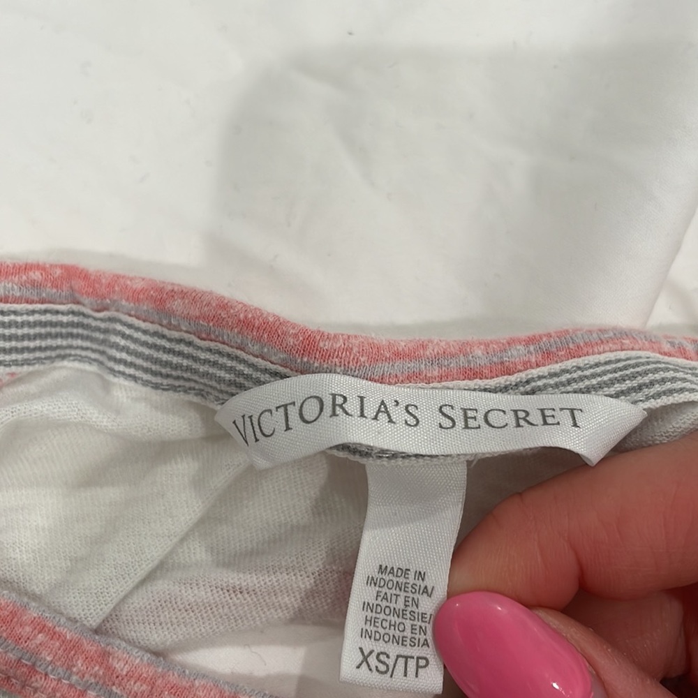 Victoria secret cropped cut out shirt
